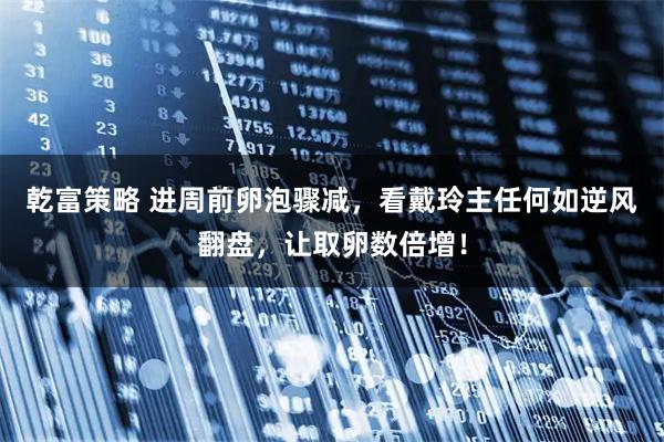 乾富策略 进周前卵泡骤减，看戴玲主任何如逆风翻盘，让取卵数倍增！